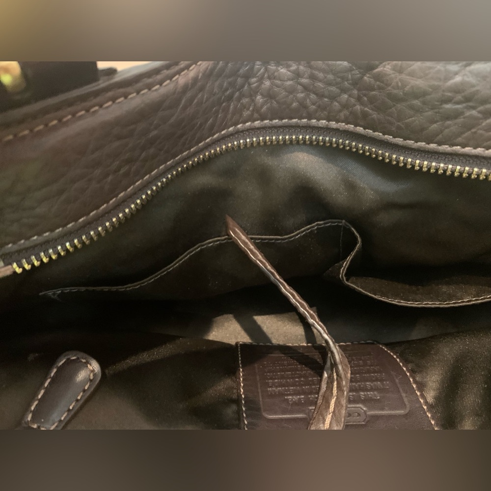 Coach Brown Leather Shoulder Bag - Picture 9 of 10